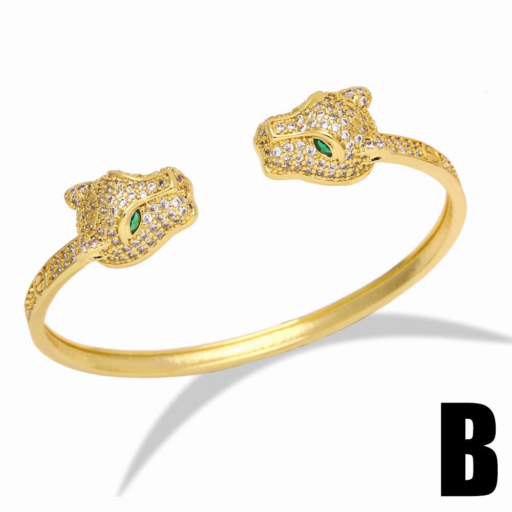 Wholesale Luxurious Zircon Open Bracelet