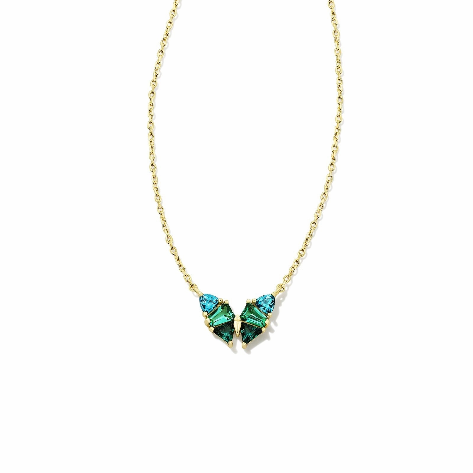 Wholesale Luxury Butterfly Zircon Necklace Crystal Pendant Necklace