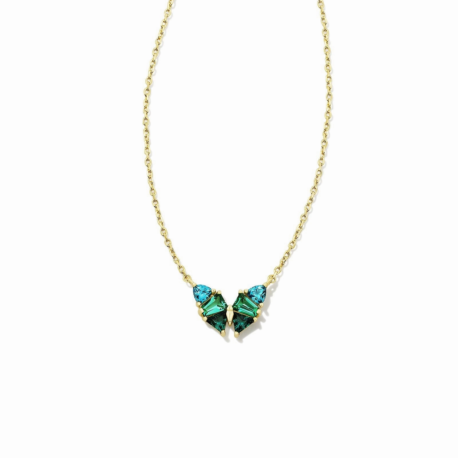 Wholesale Luxury Butterfly Zircon Necklace Crystal Pendant Necklace