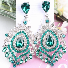 Wholesale Luxury Crystal Vintage Earrings