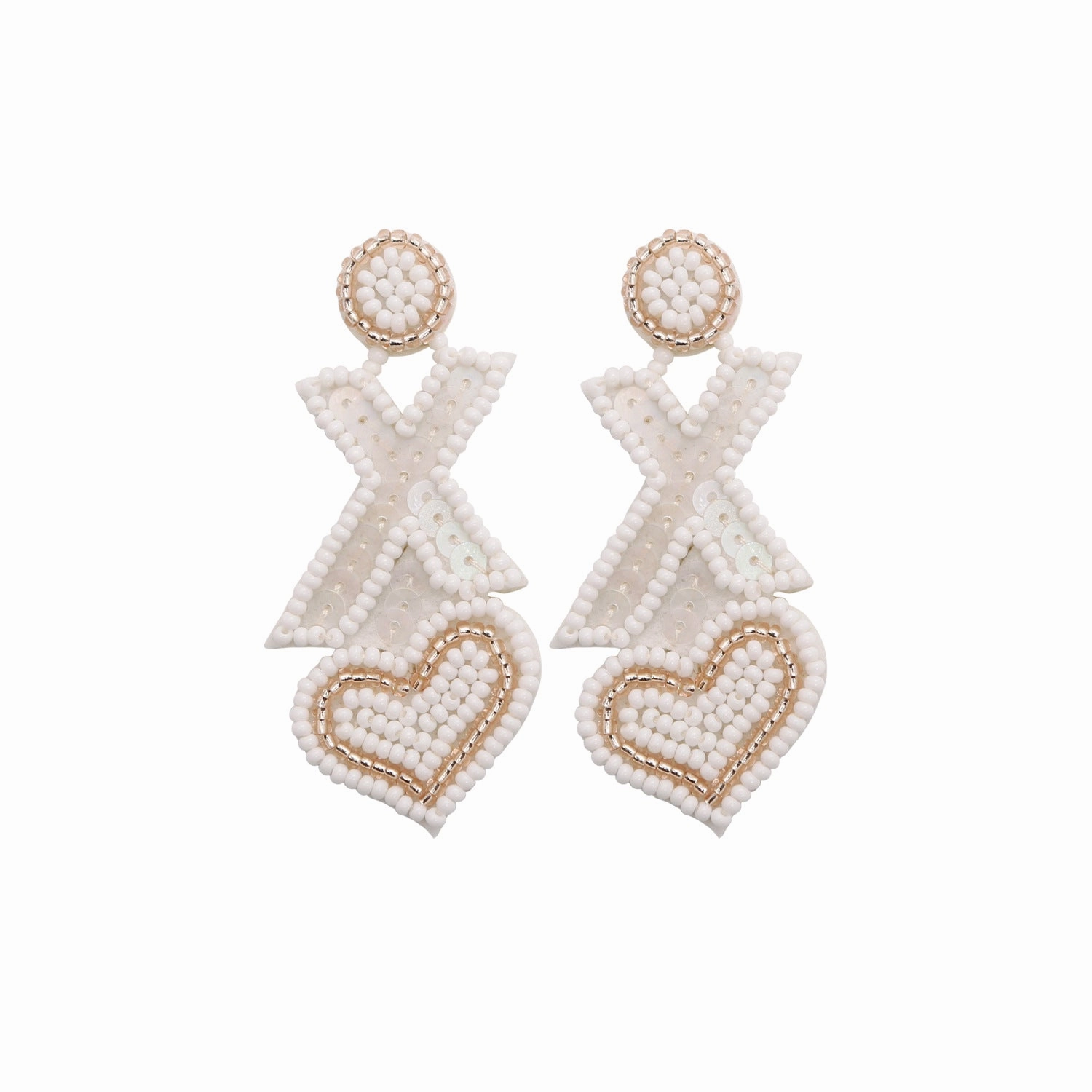 Wholesale Luxury Sense Love Bead Earrings