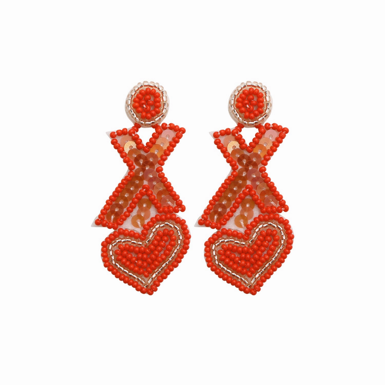 Wholesale Luxury Sense Love Bead Earrings