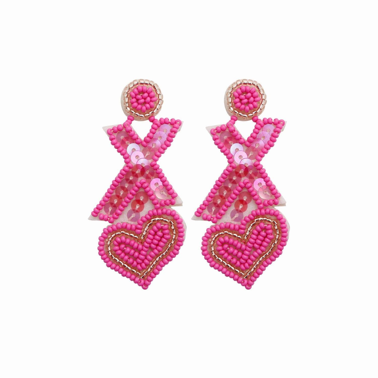 Wholesale Luxury Sense Love Bead Earrings