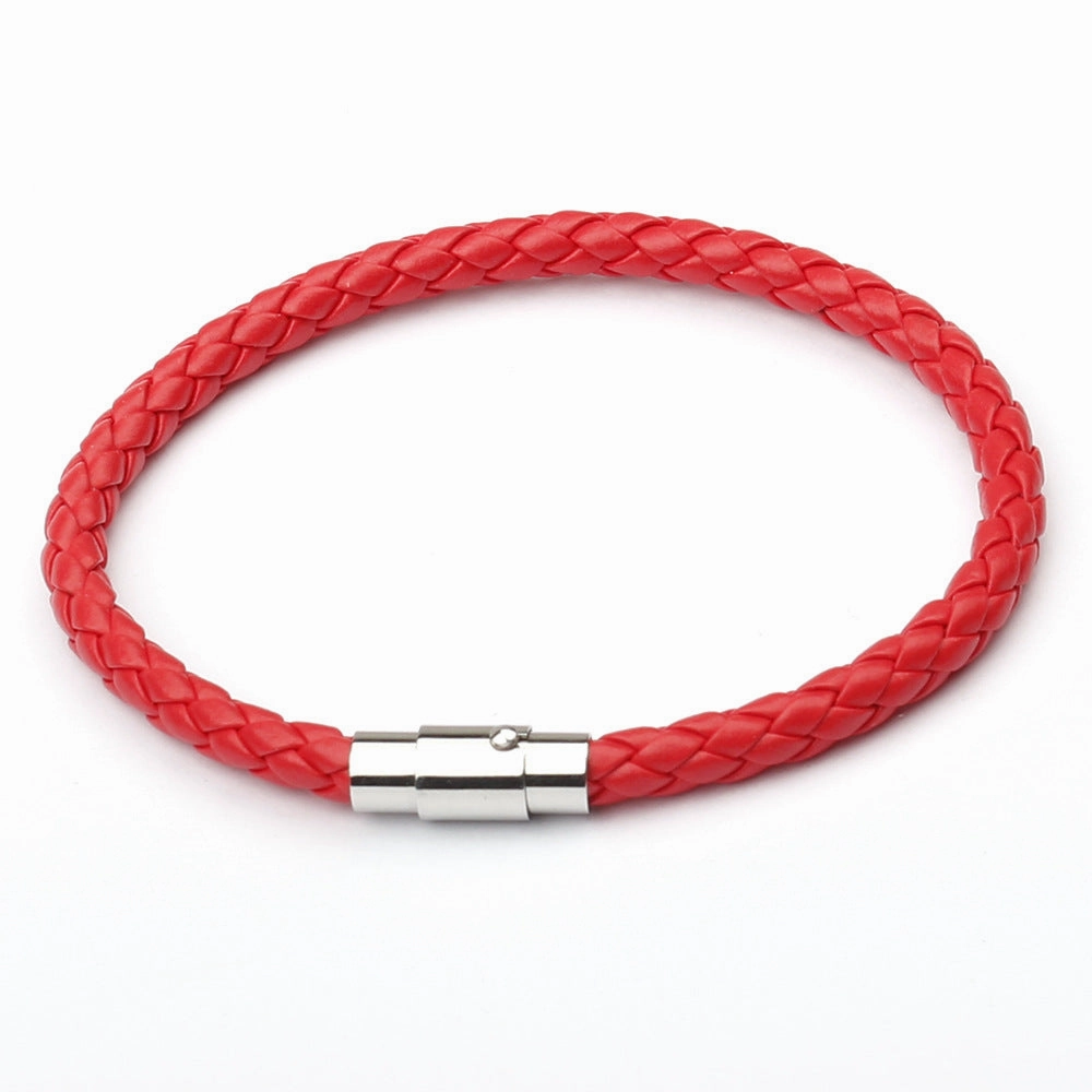 Wholesale Magnetic Leather Cord Braided Bracelet