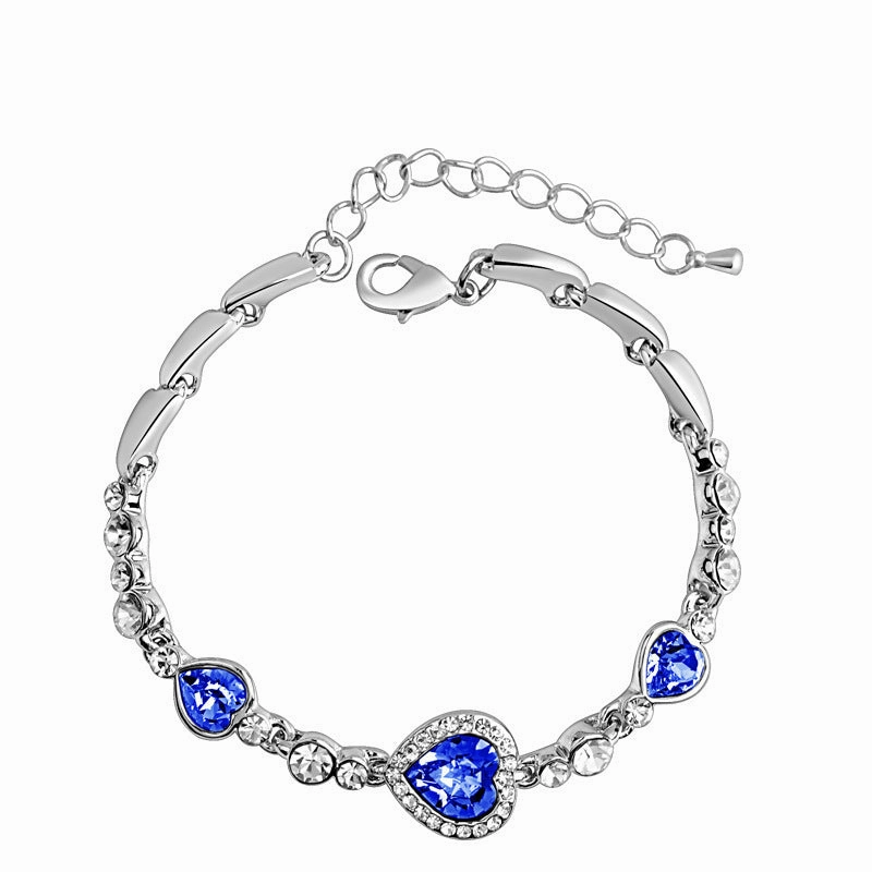 Wholesale Mahogany Crystal Alloy Bracelet
