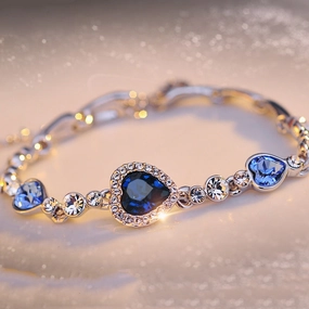 Wholesale Mahogany Crystal Alloy Bracelet