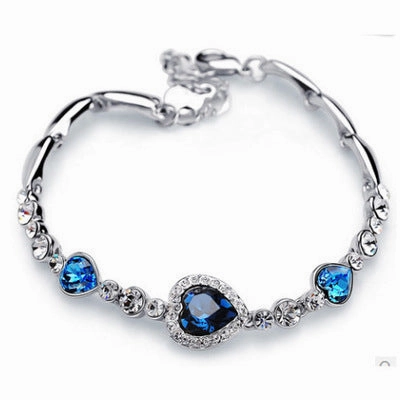Wholesale Mahogany Crystal Alloy Bracelet