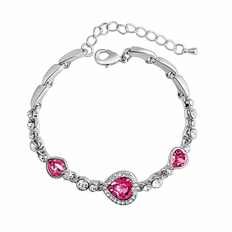 Wholesale Mahogany Crystal Alloy Bracelet
