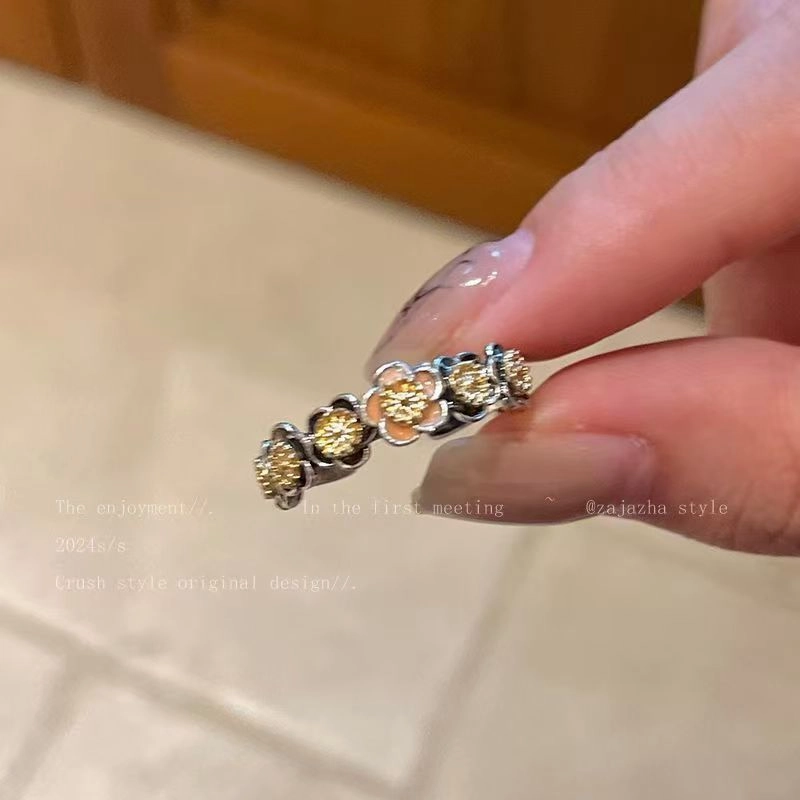 Wholesale Maillard Tiger Eye Stone Open Adjustable Ring Vintage Heavy Oval Ring