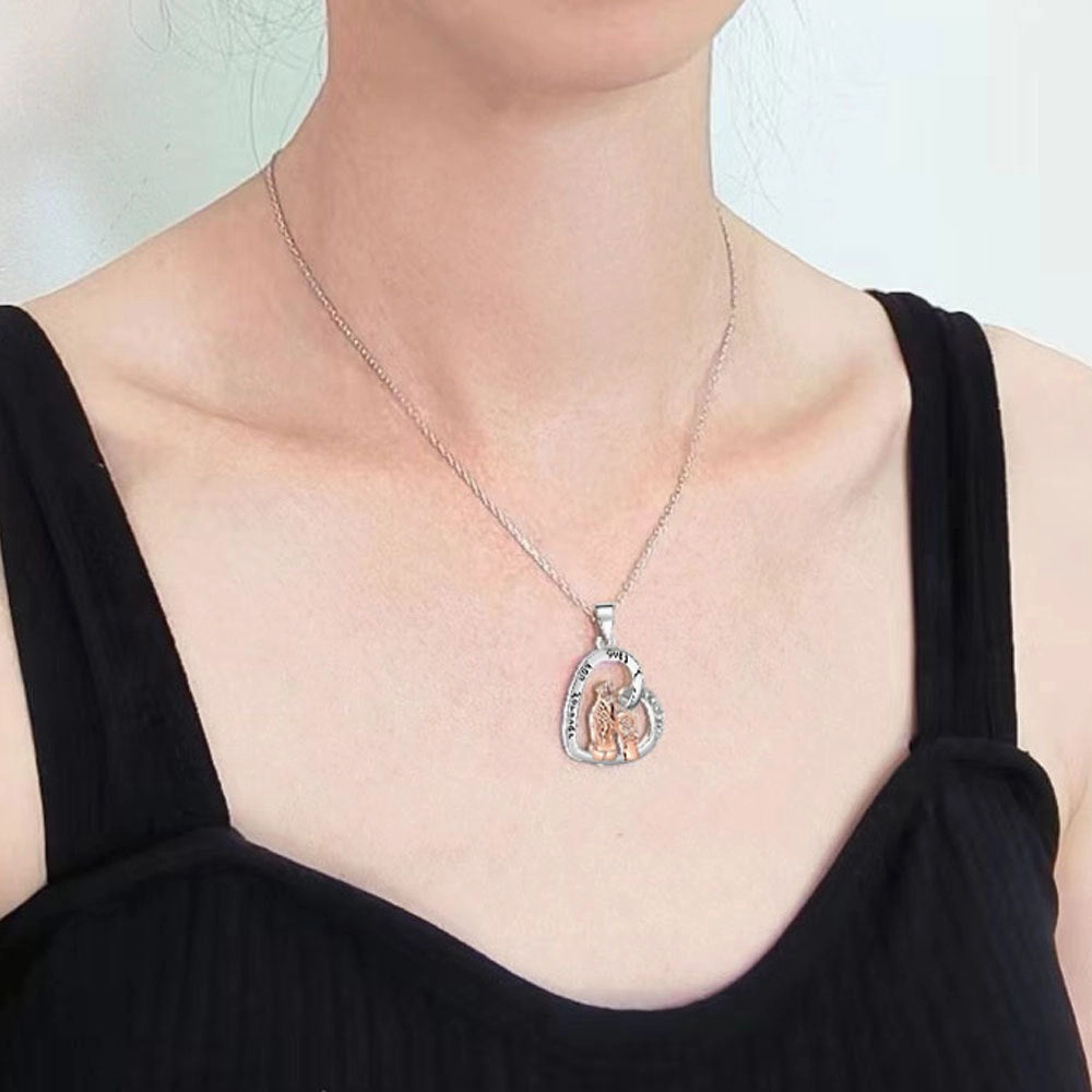 Wholesale MAMA Mother's Day Electroplated Clavicle Chain