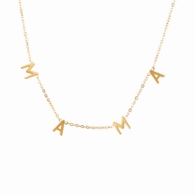 Wholesale MAMA Mother's Day Titanium Steel Necklace