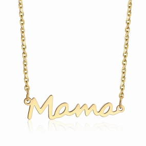 Wholesale Mama Mother's Day Titanium Steel Necklace Set
