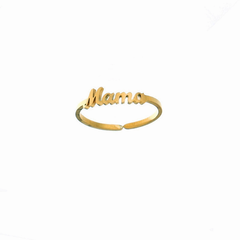 Wholesale Mama Mother's Day Titanium Steel Necklace Set