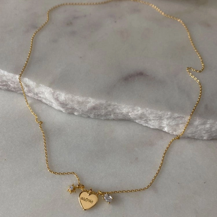 Wholesale Mama Zircon Stainless Steel Pendant