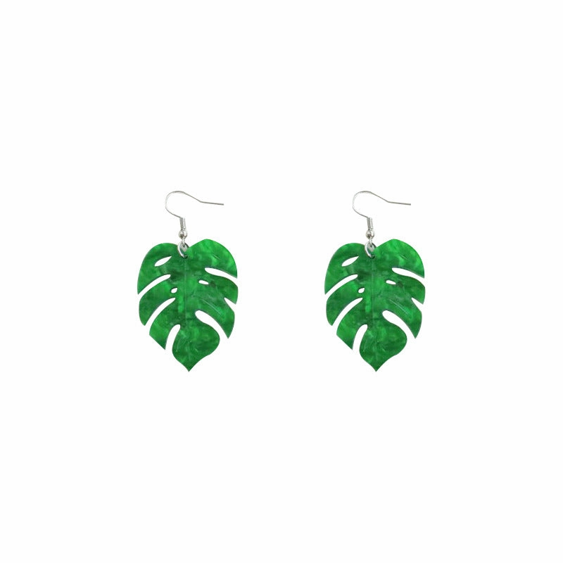 Wholesale Maple Leaf Earrings Acrylic