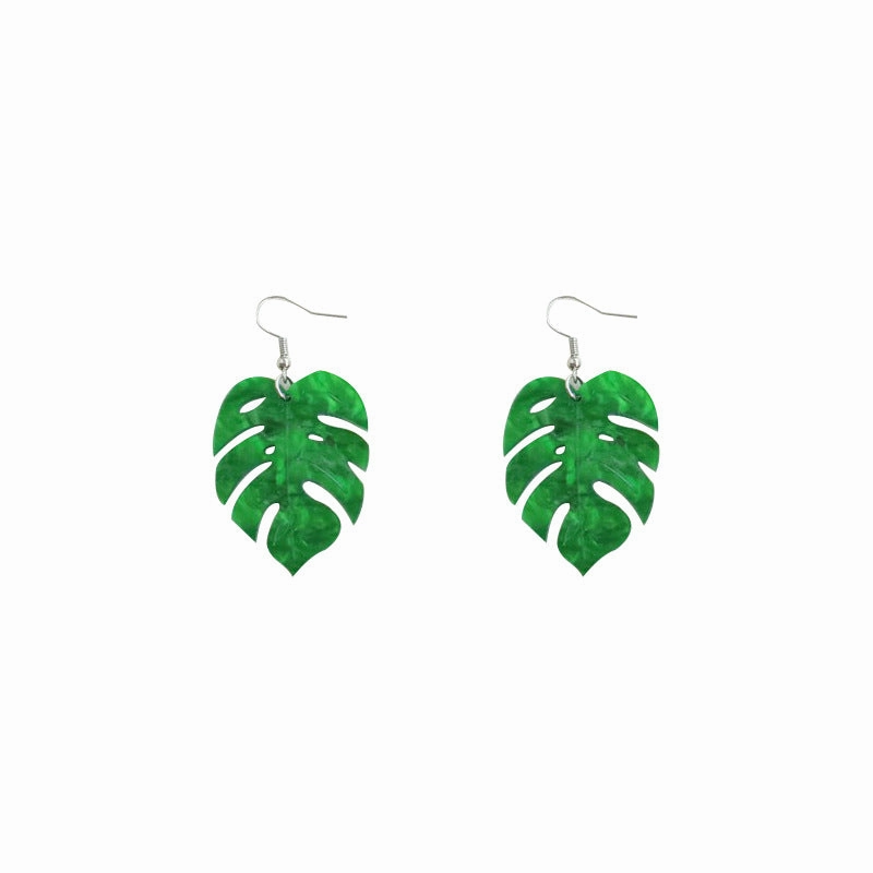 Wholesale Maple Leaf Earrings Acrylic