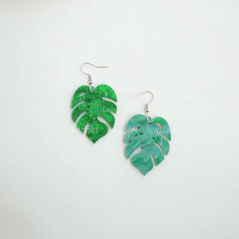 Wholesale Maple Leaf Earrings Acrylic