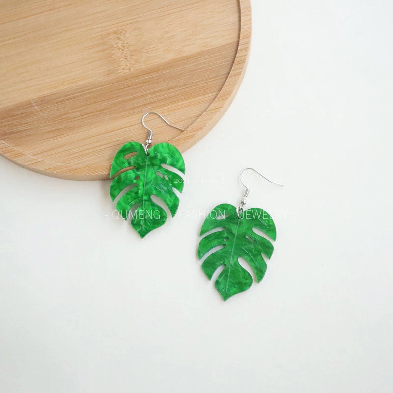 Wholesale Maple Leaf Earrings Acrylic