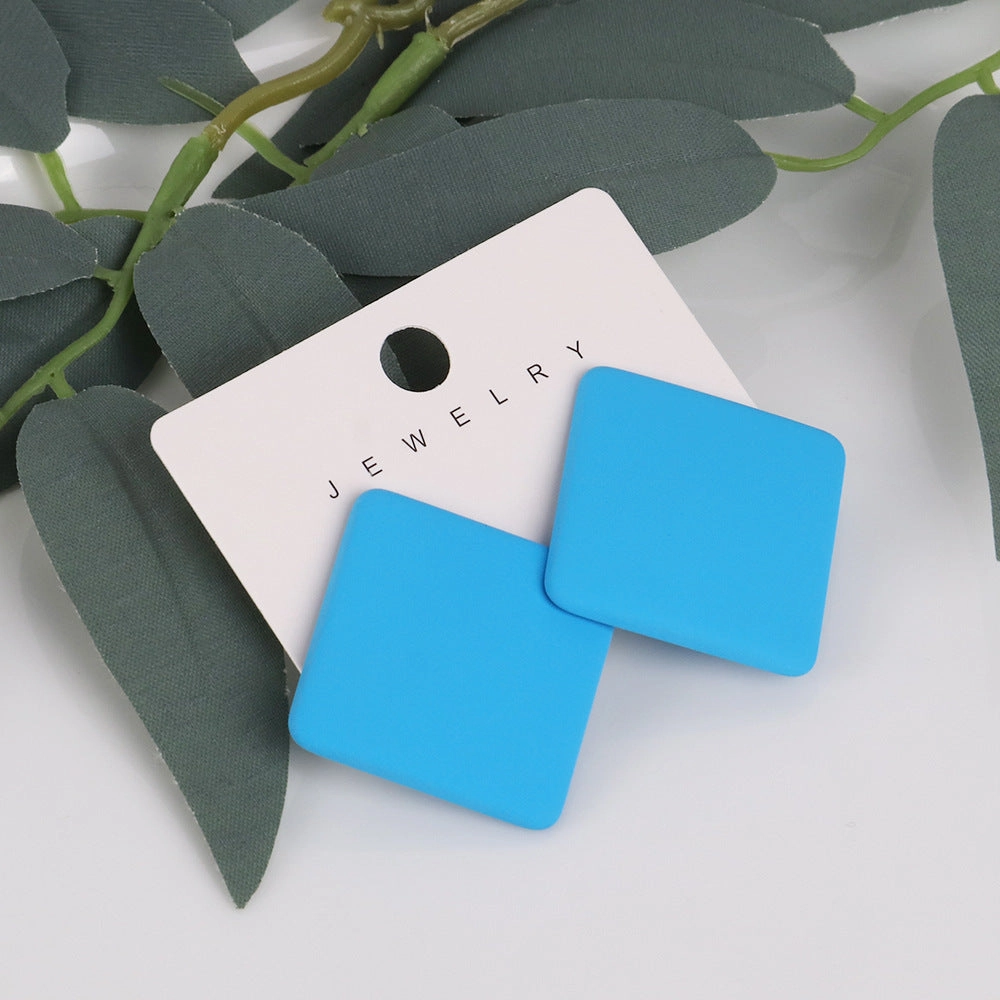 Wholesale Matte Colored Acrylic Earrings