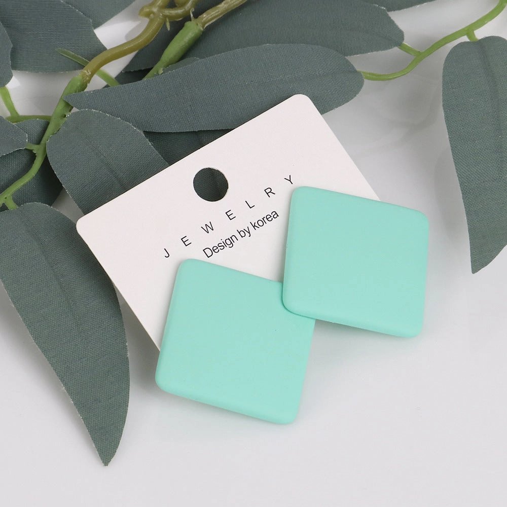 Wholesale Matte Colored Acrylic Earrings