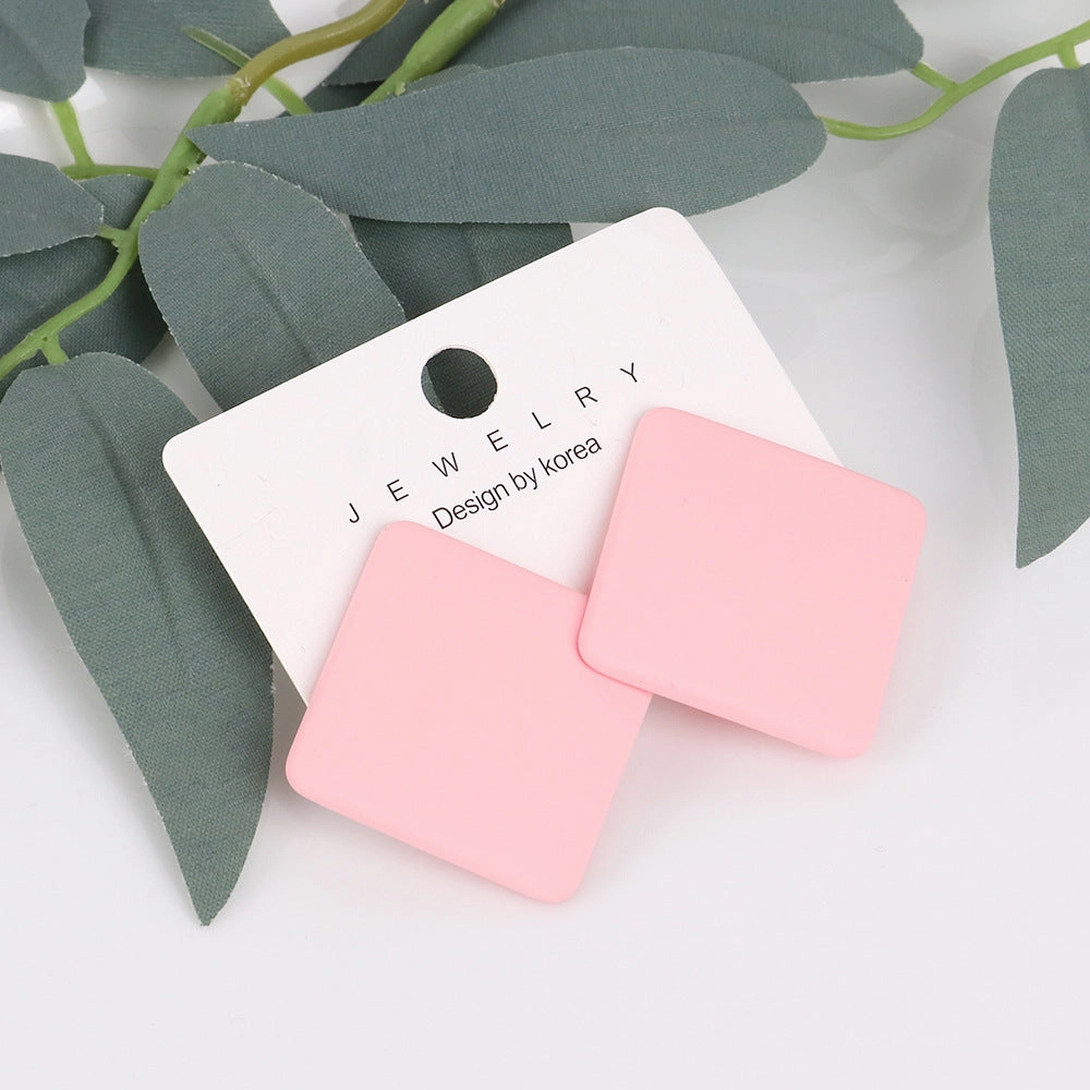 Wholesale Matte Colored Acrylic Earrings