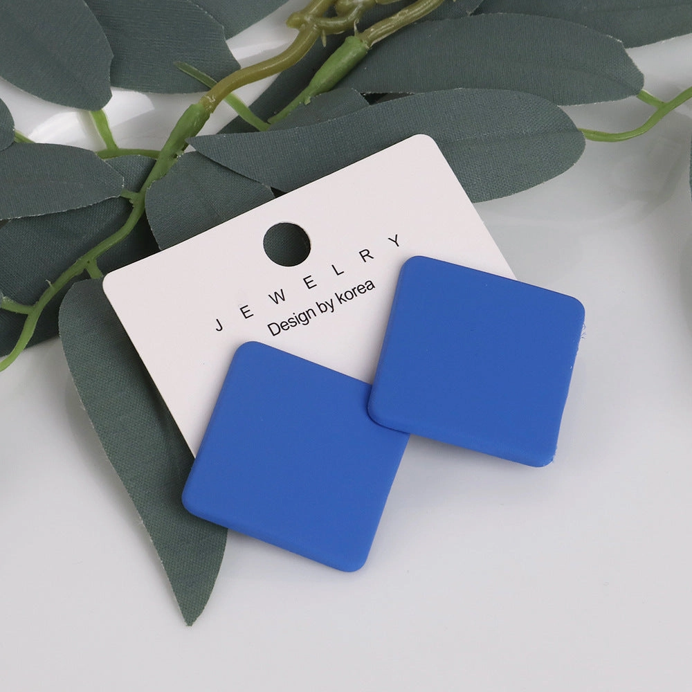 Wholesale Matte Colored Acrylic Earrings