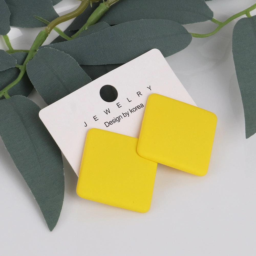 Wholesale Matte Colored Acrylic Earrings