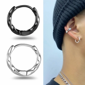 Wholesale Mbius Ring Geometry Earrings