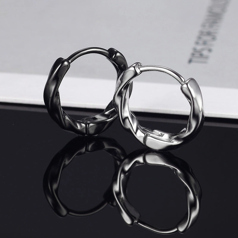 Wholesale Mbius Ring Geometry Earrings