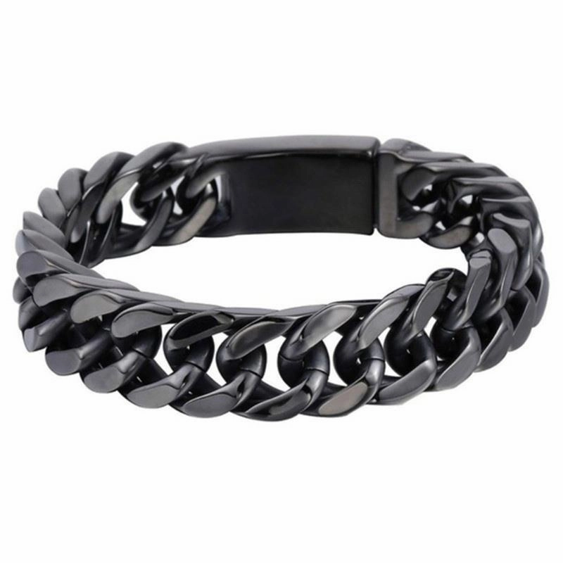 Wholesale Men's Double Buckle Alloy Bracelet