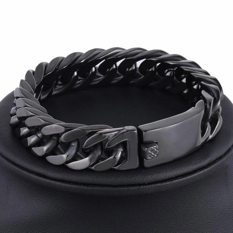 Wholesale Men's Double Buckle Alloy Bracelet