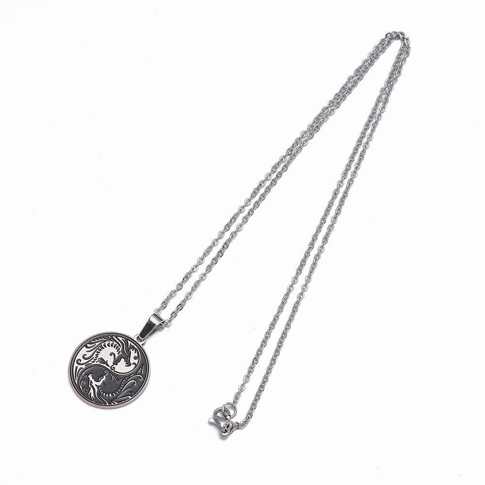 Wholesale Men's Personalized Guitar Shape Necklace Sweater Chain