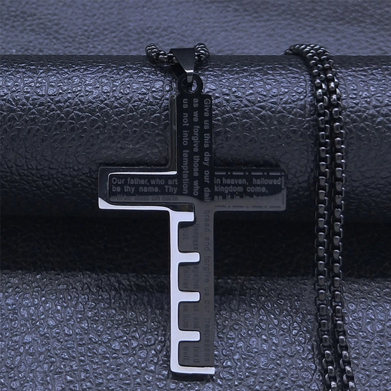 Wholesale Men's Stainless Steel Cross Necklaces