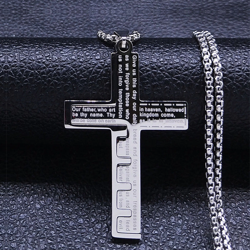 Wholesale Men's Stainless Steel Cross Necklaces