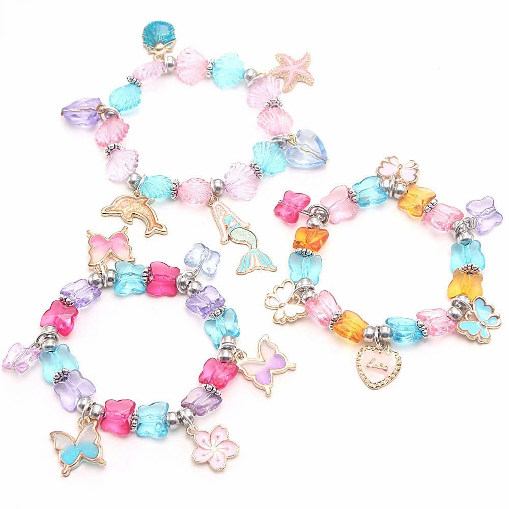 Wholesale Mermaid Butterfly Beaded Bracelet