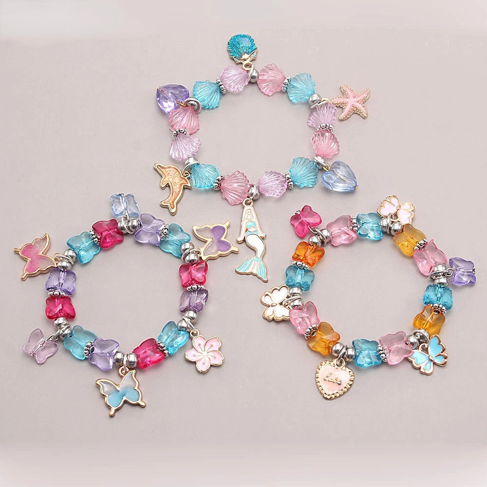 Wholesale Mermaid Butterfly Beaded Bracelet