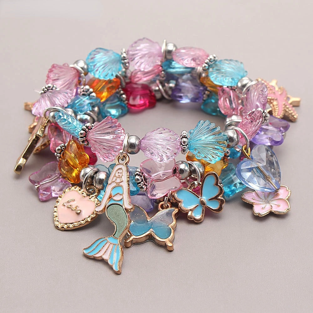 Wholesale Mermaid Butterfly Beaded Bracelet