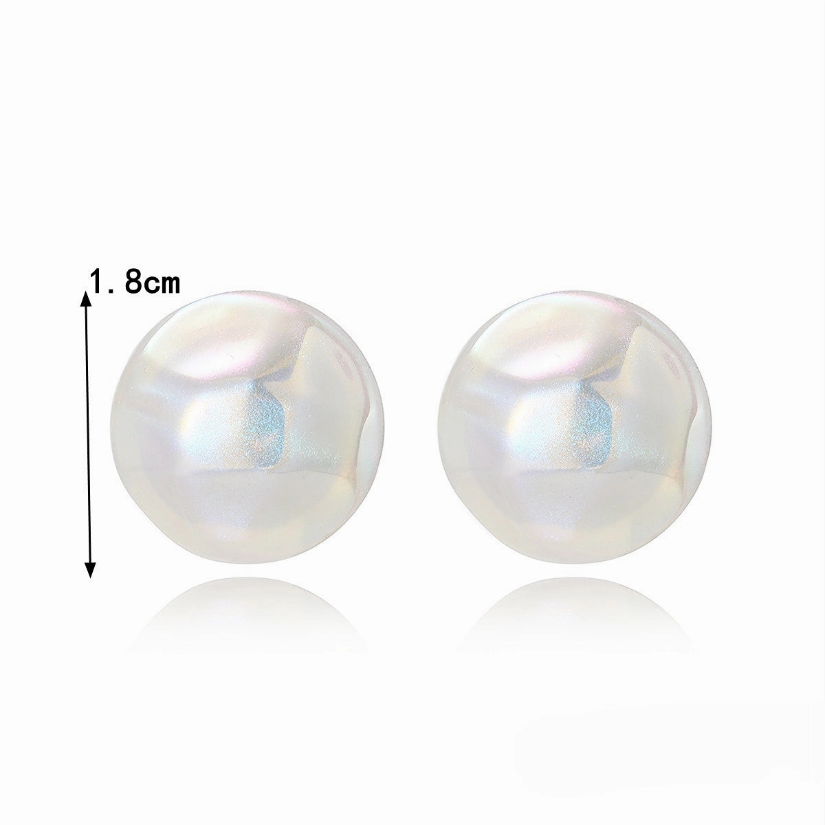 Wholesale Mermaid Heart Pearl Alloy Ear Studs