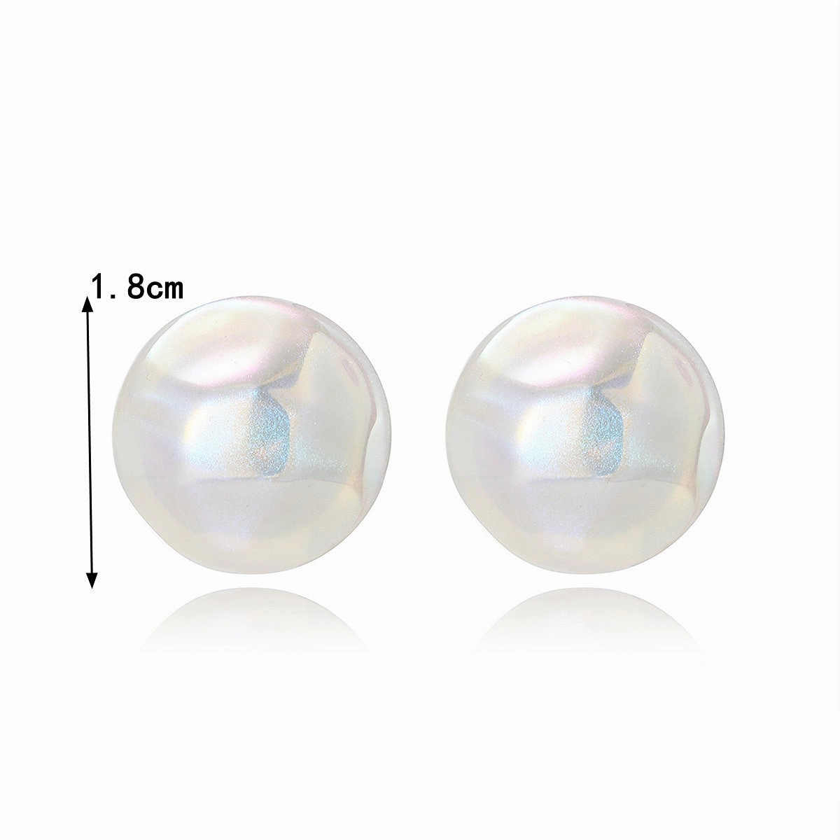 Wholesale Mermaid Heart Pearl Alloy Ear Studs