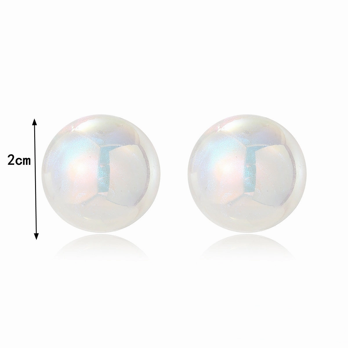 Wholesale Mermaid Heart Pearl Alloy Ear Studs