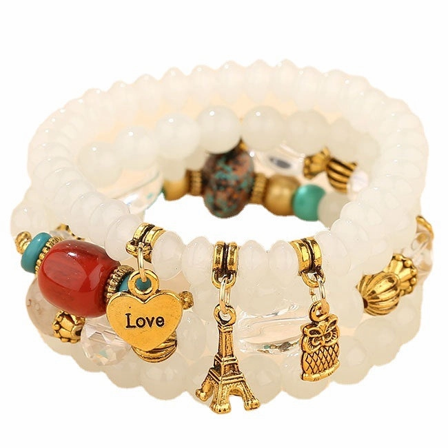 Wholesale Metal Candy Beads Multilayer Bracelet