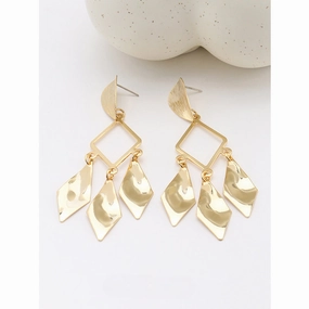 Wholesale Metal Diamond Vintage Earrings