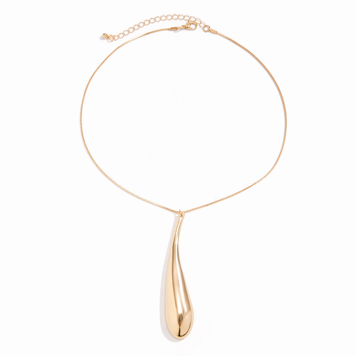 Wholesale Metal Exaggerated Water Drop Pendant Necklaces