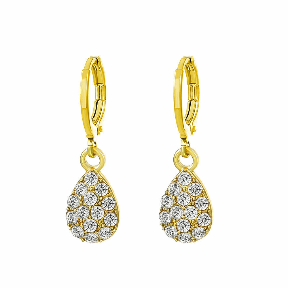 Wholesale Metal Geometric Alphabet Heart Alloy Earrings