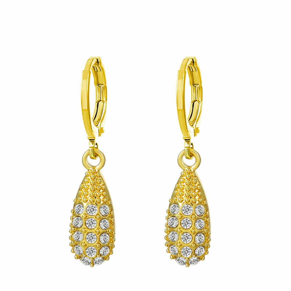 Wholesale Metal Geometric Alphabet Heart Alloy Earrings