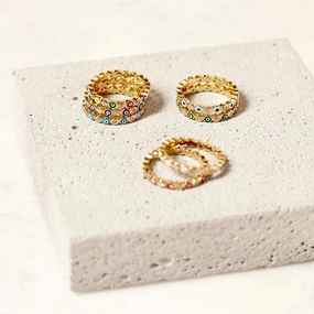 Wholesale Metal Gold Plated Devil Eye Ring