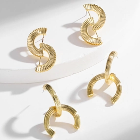 Wholesale Metal Grain Alloy Earrings