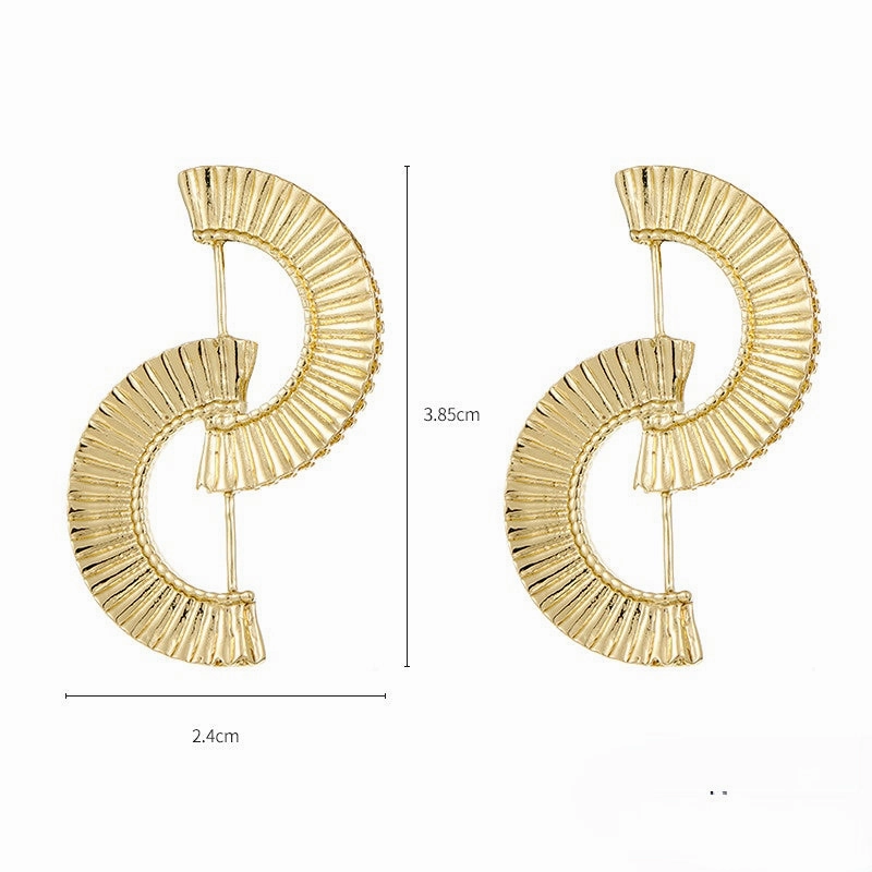 Wholesale Metal Grain Alloy Earrings