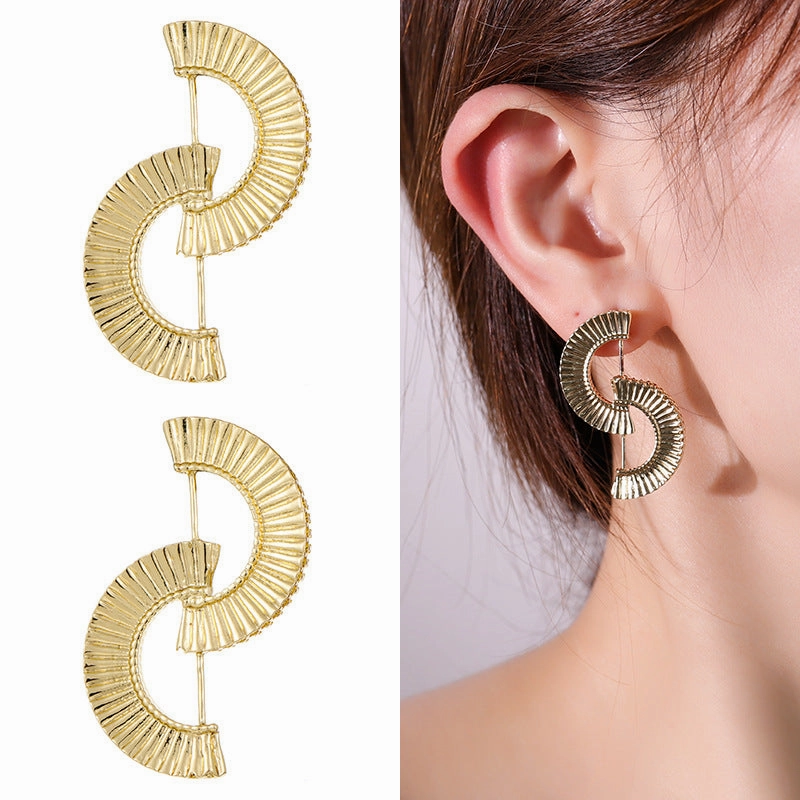 Wholesale Metal Grain Alloy Earrings