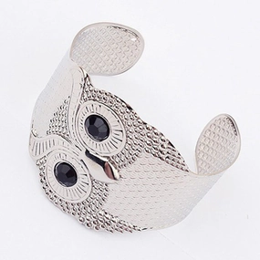 Wholesale Metal Owl Opening Alloy Bracelet